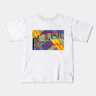 Greetings from Birmingham, Alabama - Vintage Large Letter Postcard Kids T-Shirt